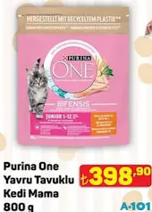 PURİNA ONE YAVRU TAVUKLU KEDİ MAMASI 800 G indirimli fiyat PURİNA ONE YAVRU TAVUKLU KEDİ MAMASI 800 G fiyat ve kampanya bilgisi